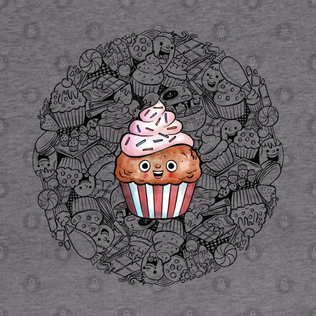 Cupcake Doodle by salihgonenli